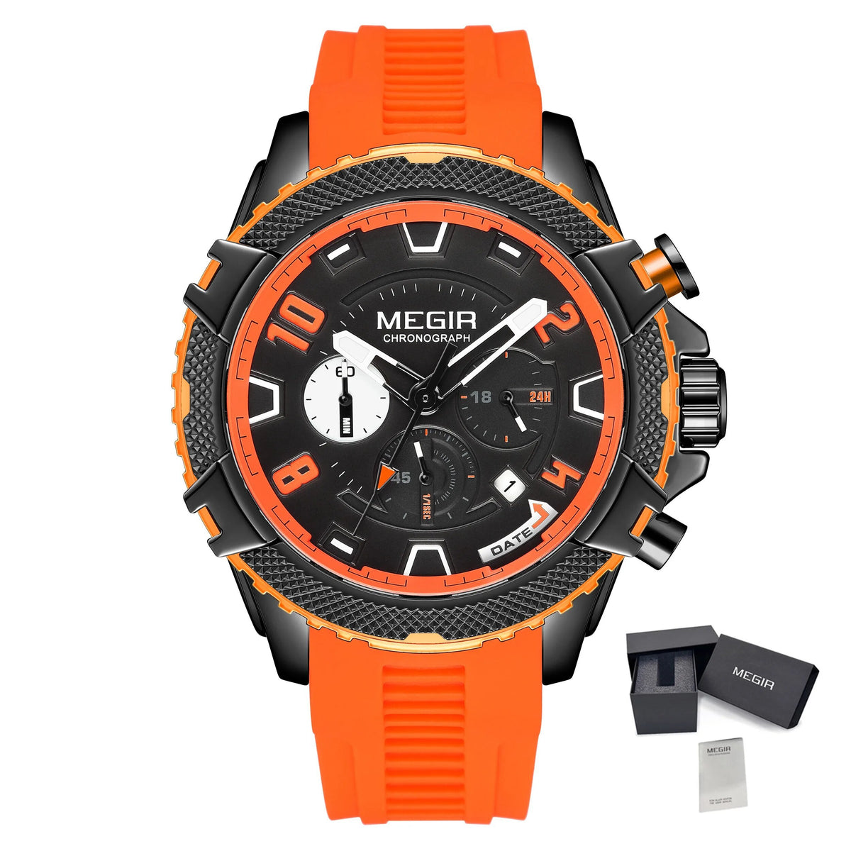 MEGIR 2200 – Cronógrafo deportivo con correa de silicona