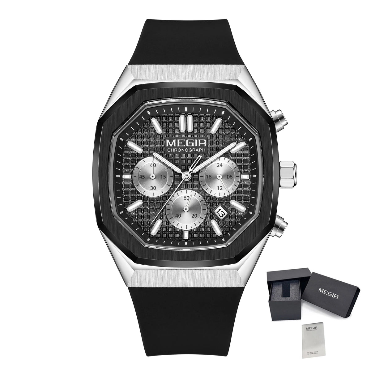MEGIR 2215 – Reloj deportivo de cuarzo con correa de silicona