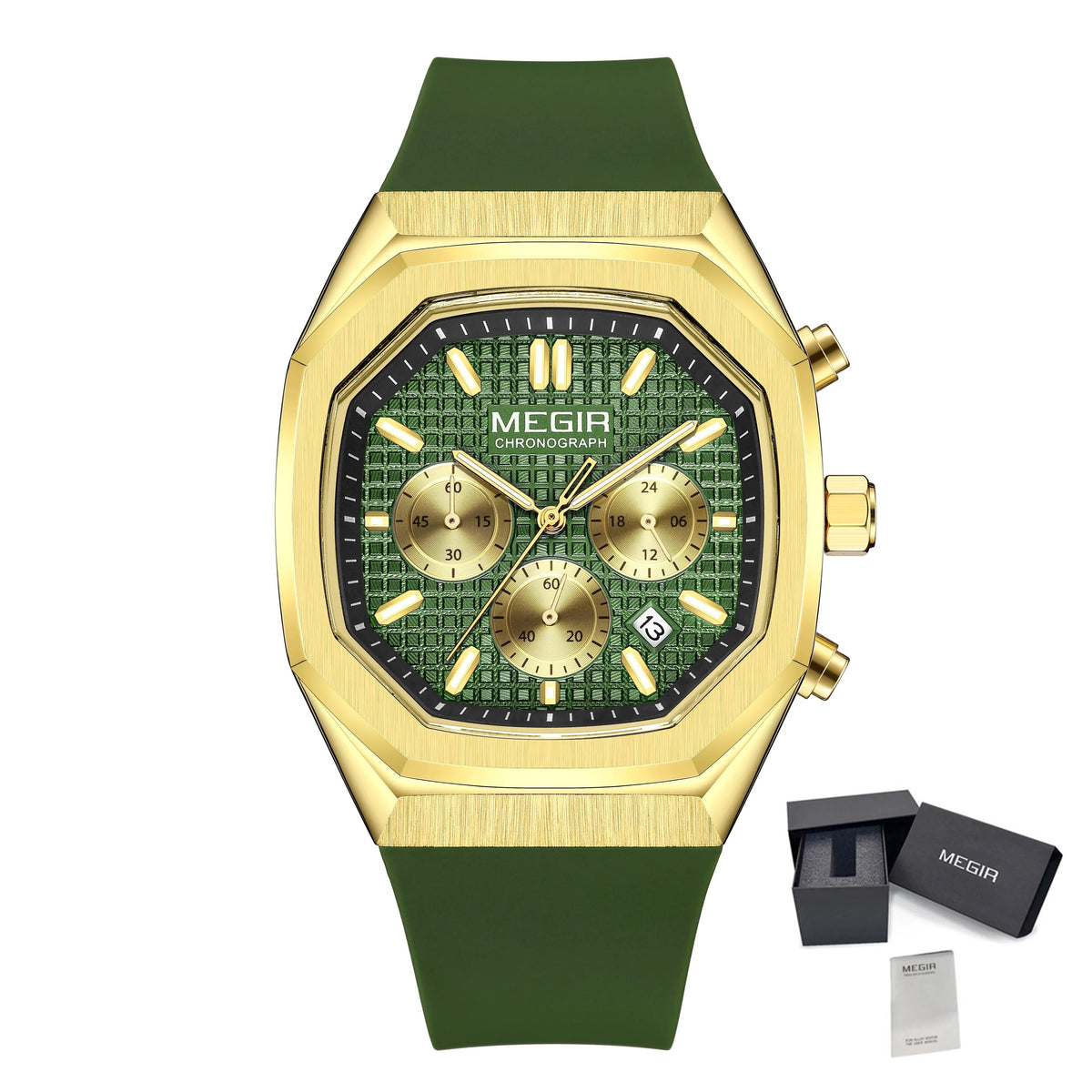 MEGIR 2215 – Reloj deportivo de cuarzo con correa de silicona