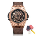RUIMAS 533 – Reloj deportivo de cuarzo con correa de cuero