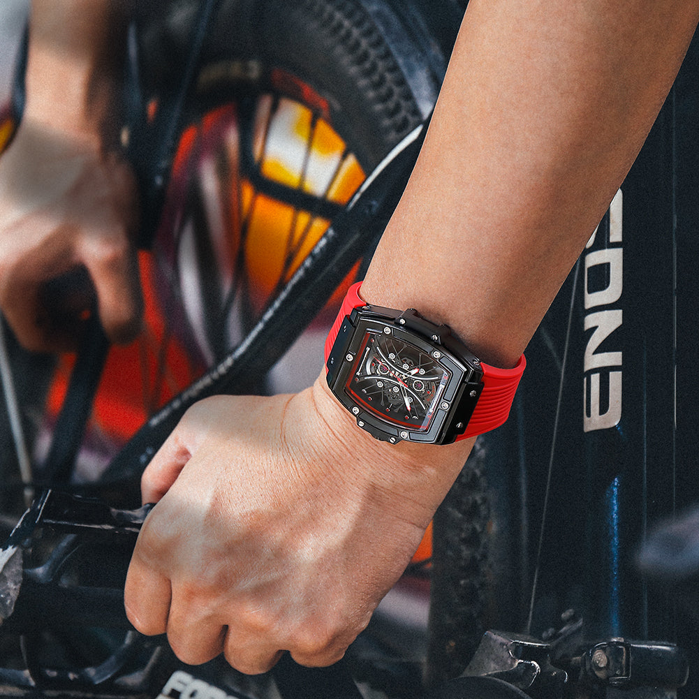 MEGIR 8109 – Reloj deportivo de cuarzo con correa de silicona