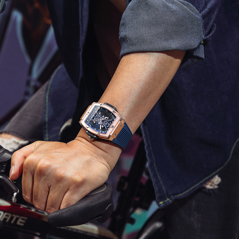 MEGIR 8109 – Reloj deportivo de cuarzo con correa de silicona