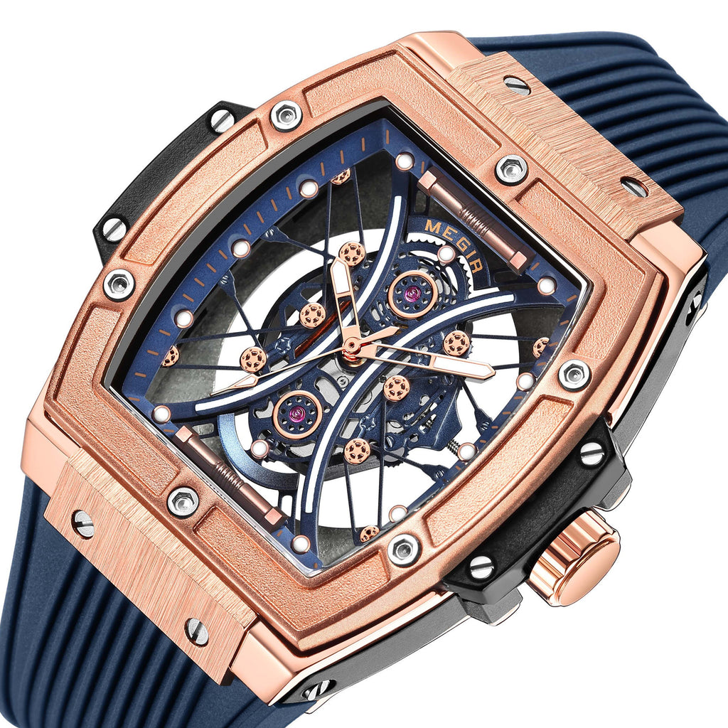 MEGIR 8109 – Reloj deportivo de cuarzo con correa de silicona