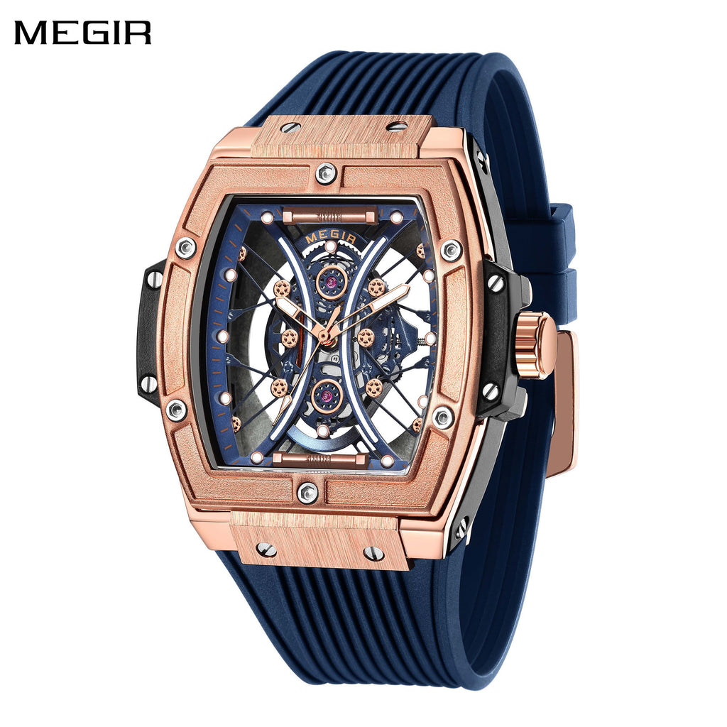 MEGIR 8109 – Reloj deportivo de cuarzo con correa de silicona