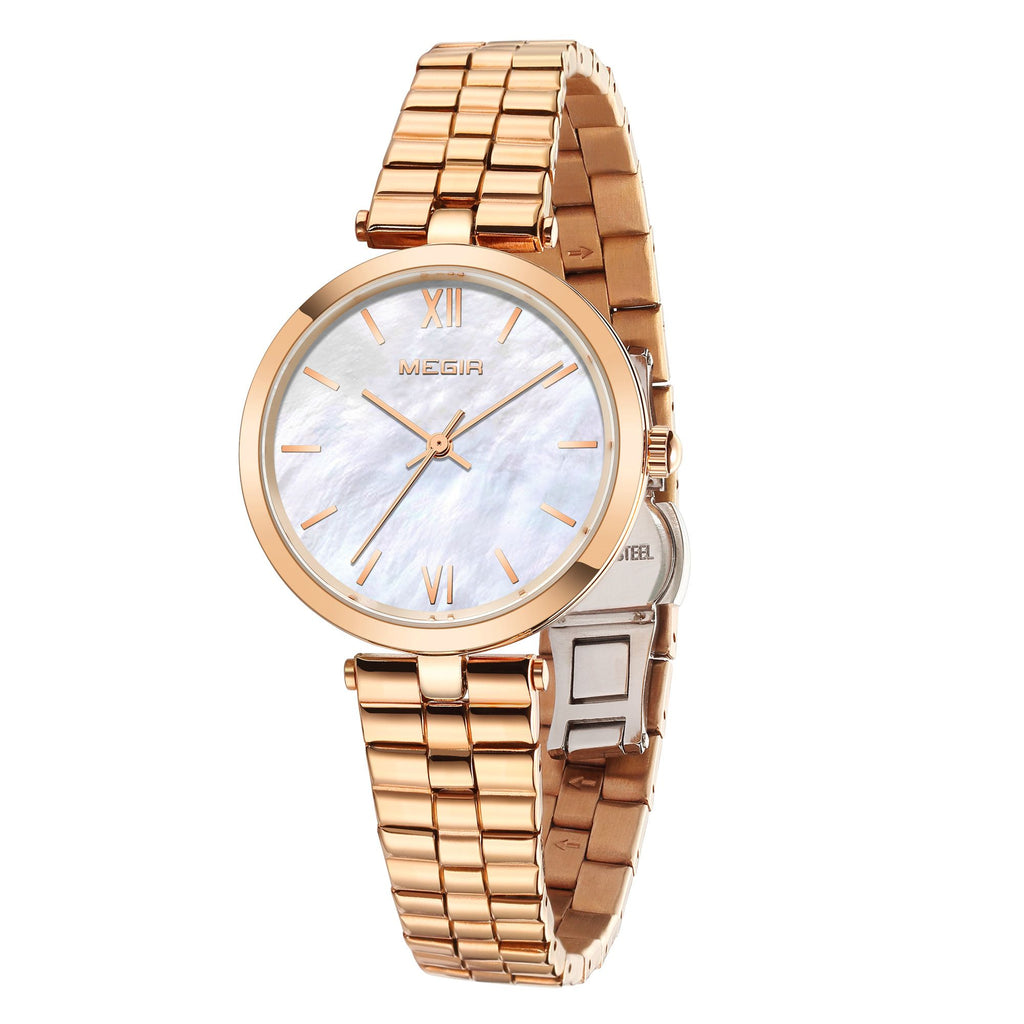 MEGIR 85112 – Reloj de cuarzo en acero
