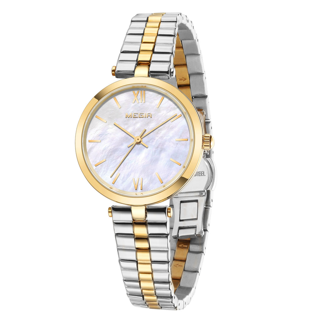 MEGIR 85112 – Reloj de cuarzo en acero