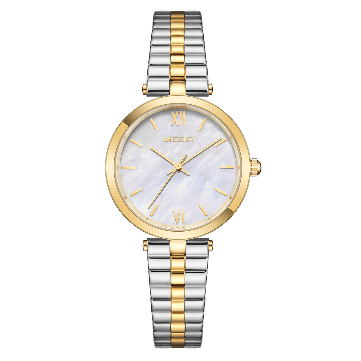 MEGIR 85112 – Reloj de cuarzo en acero