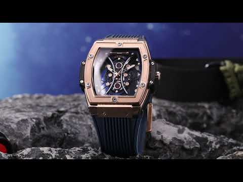 MEGIR 8109 – Reloj deportivo de cuarzo con correa de silicona