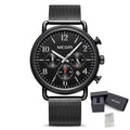 MEGIR 2158 – Reloj deportivo de cuarzo con correa de cuero