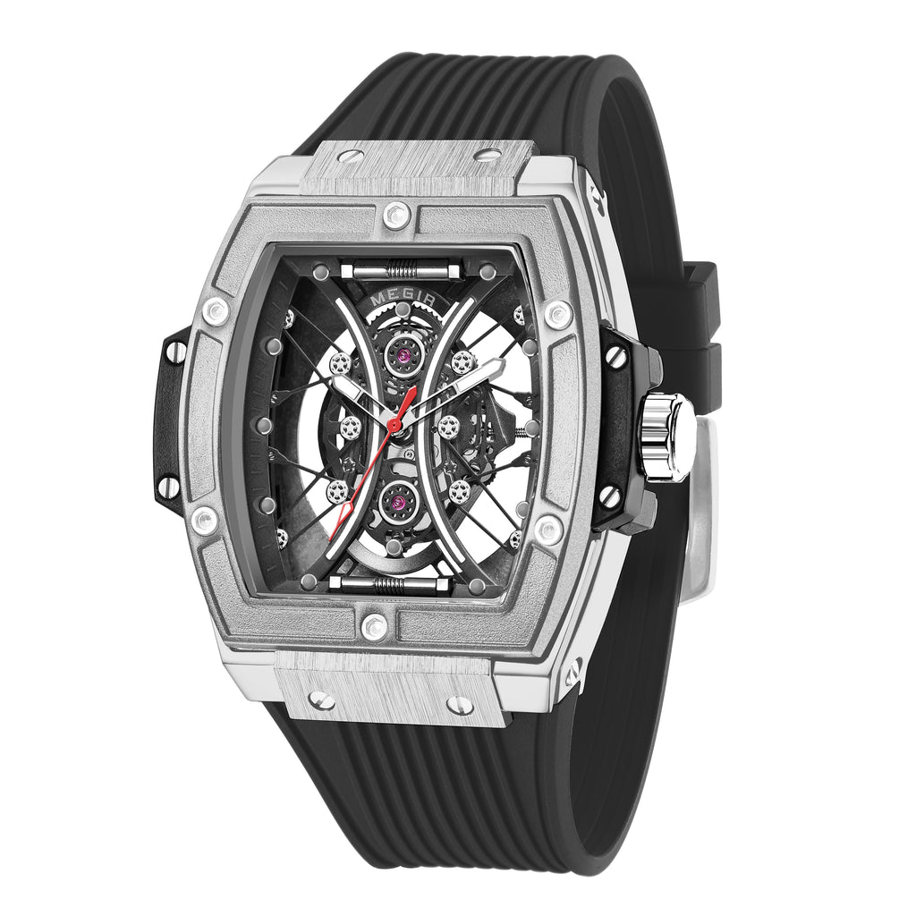MEGIR 8109 – Reloj deportivo de cuarzo con correa de silicona