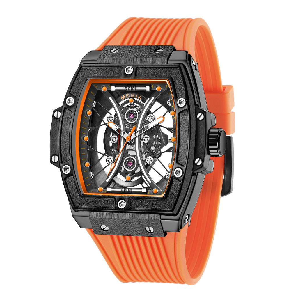 MEGIR 8109 – Reloj deportivo de cuarzo con correa de silicona
