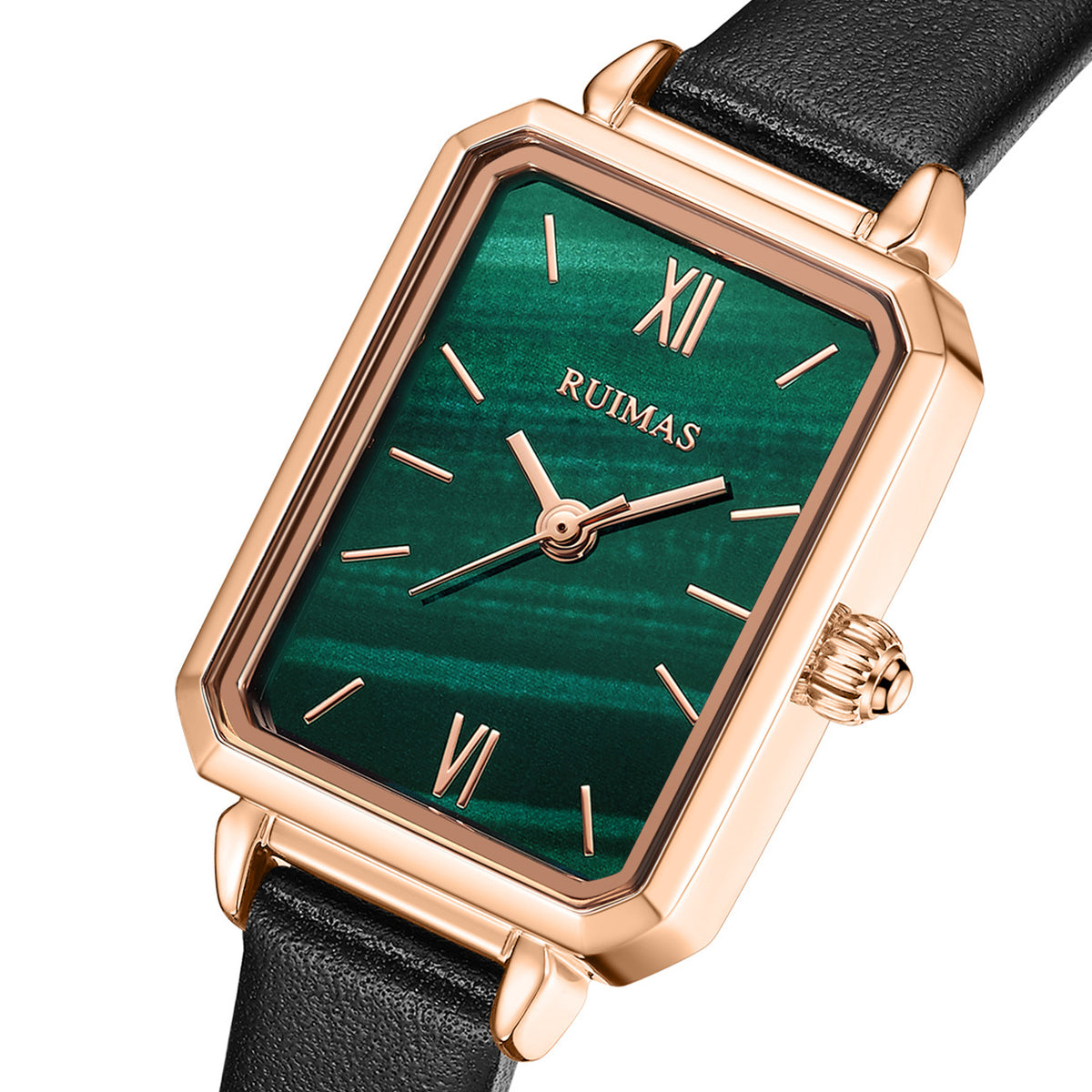RUIMAS 329 – Reloj de cuarzo con correa de cuero