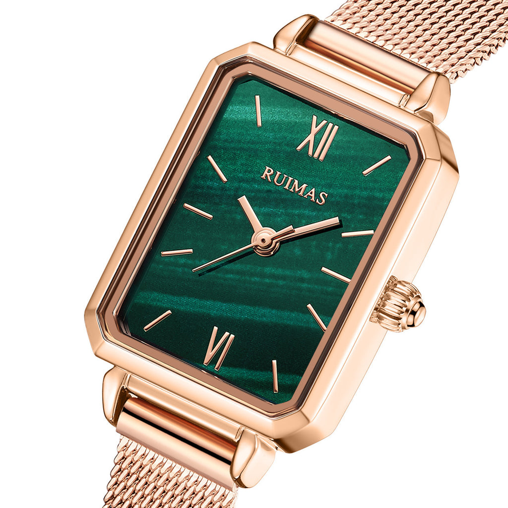 RUIMAS 329 – Reloj de cuarzo con correa de cuero