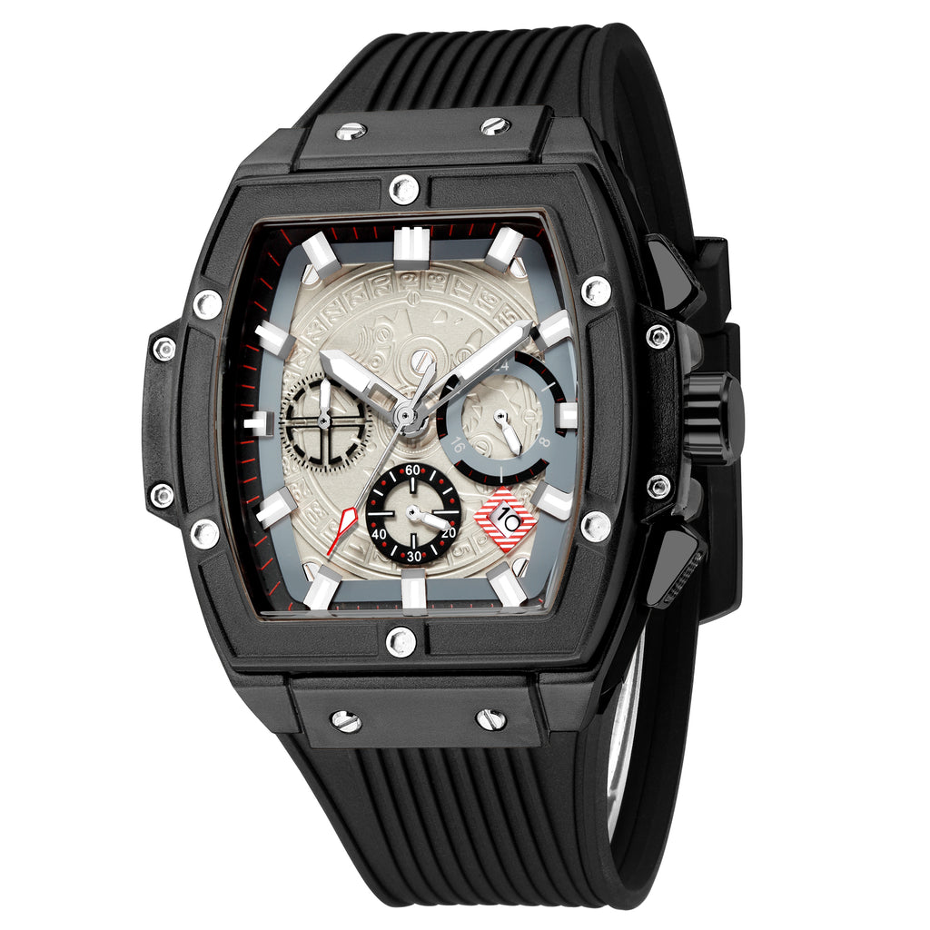 RUIMAS 333 – Reloj deportivo de cuarzo con correa de silicona