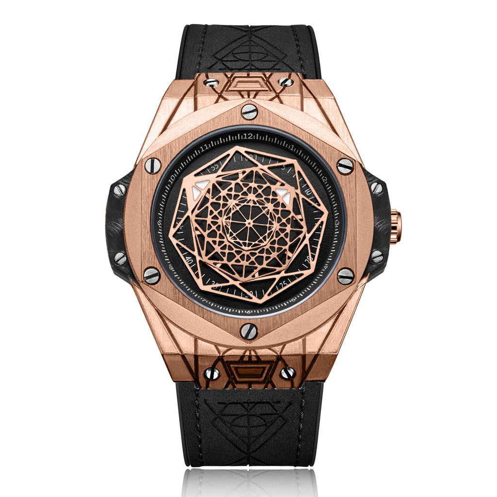 RUIMAS 533 – Reloj deportivo de cuarzo con correa de cuero