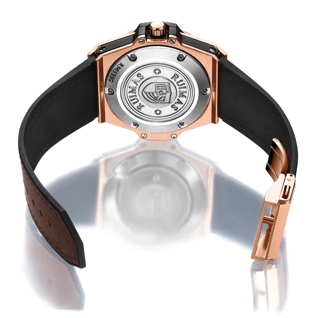 RUIMAS 533 – Reloj deportivo de cuarzo con correa de cuero