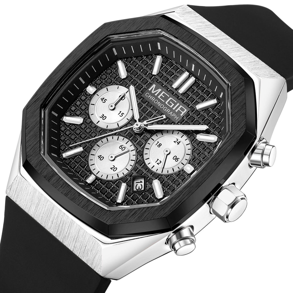 MEGIR 2215 – Reloj deportivo de cuarzo con correa de silicona