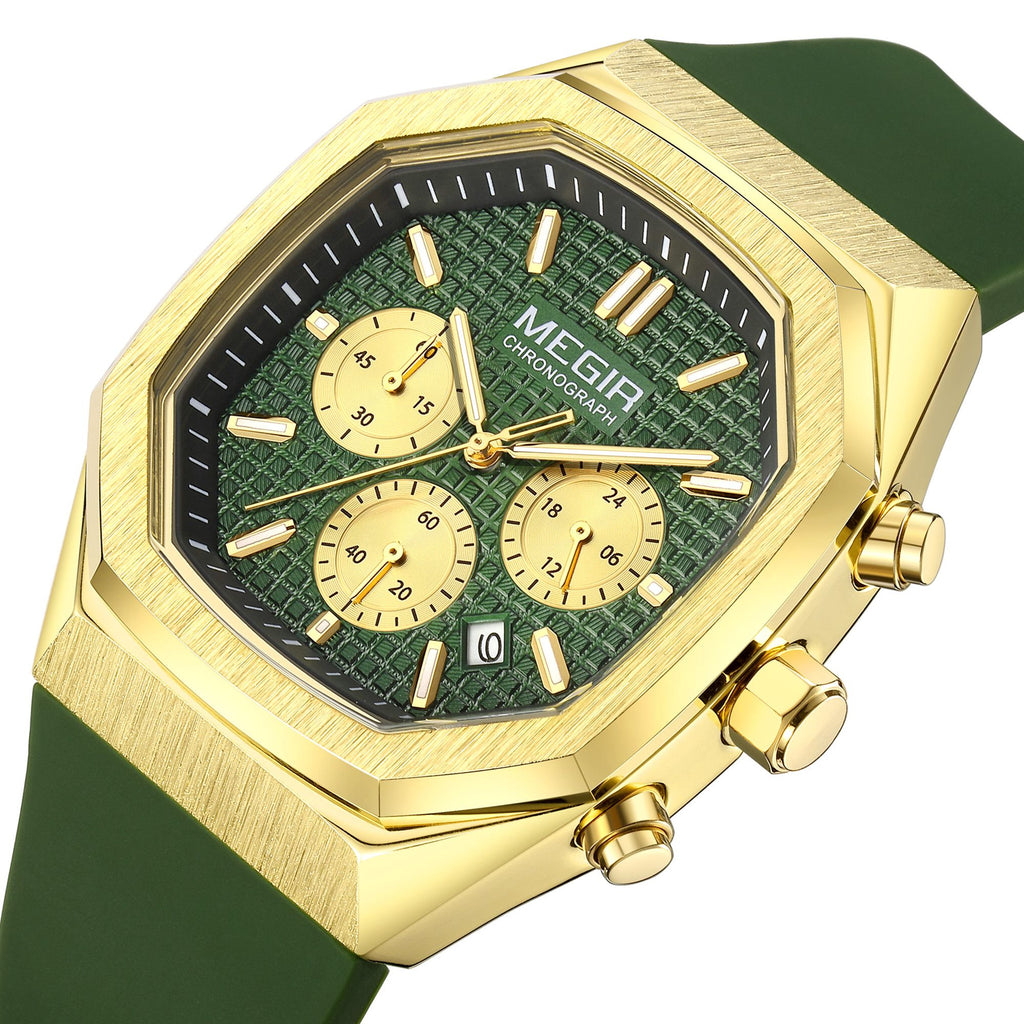 MEGIR 2215 – Reloj deportivo de cuarzo con correa de silicona