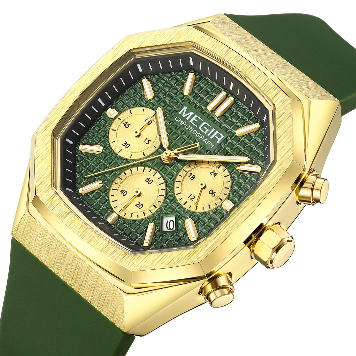 MEGIR 2215 – Reloj deportivo de cuarzo con correa de silicona
