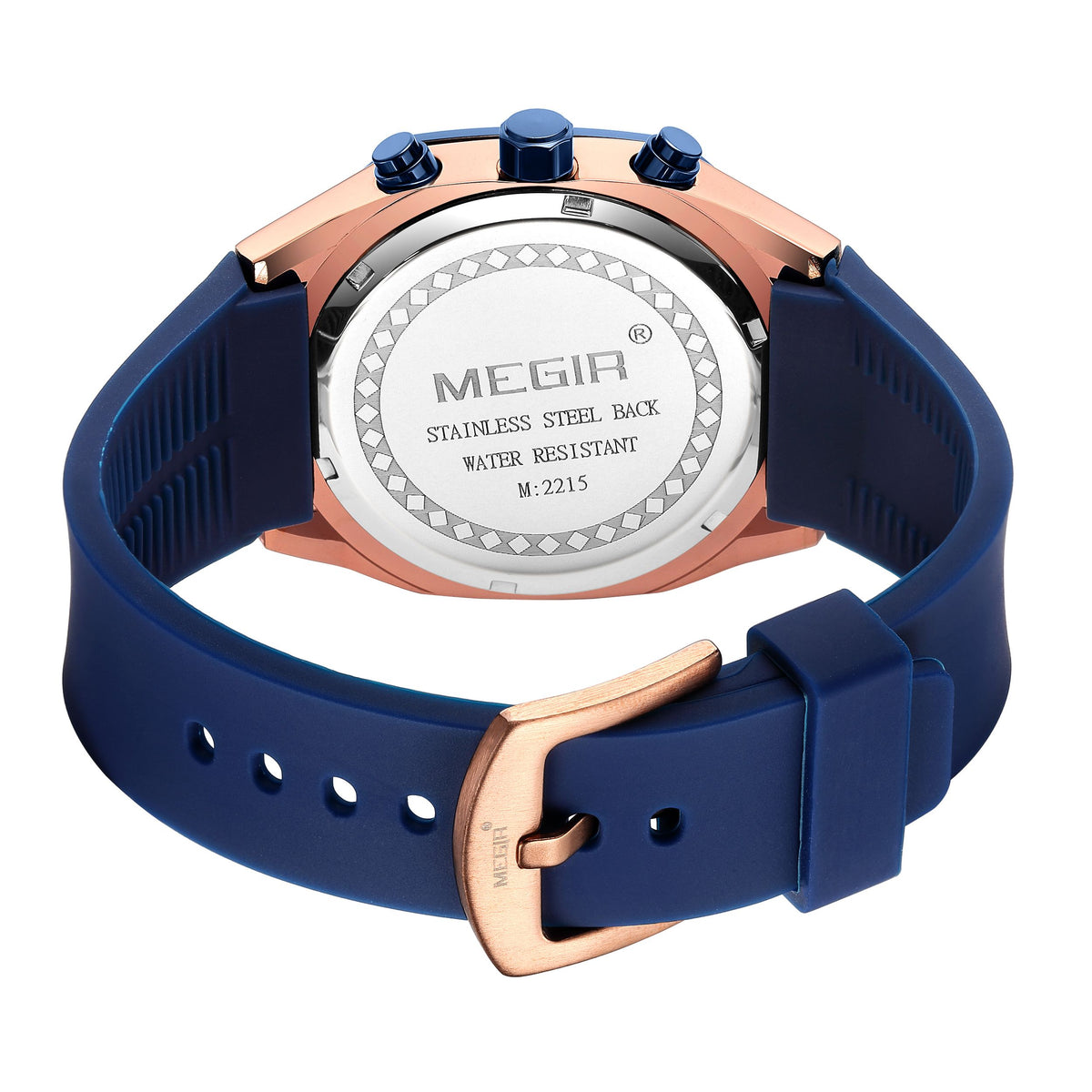 MEGIR 2215 – Reloj deportivo de cuarzo con correa de silicona