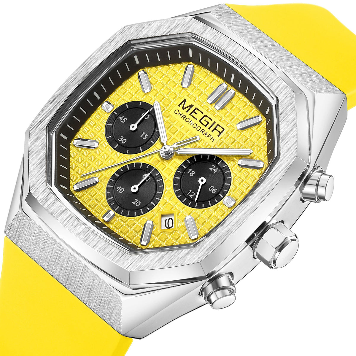 MEGIR 2215 – Reloj deportivo de cuarzo con correa de silicona