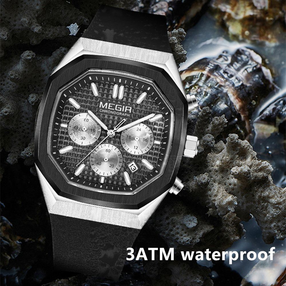 MEGIR 2215 – Reloj deportivo de cuarzo con correa de silicona