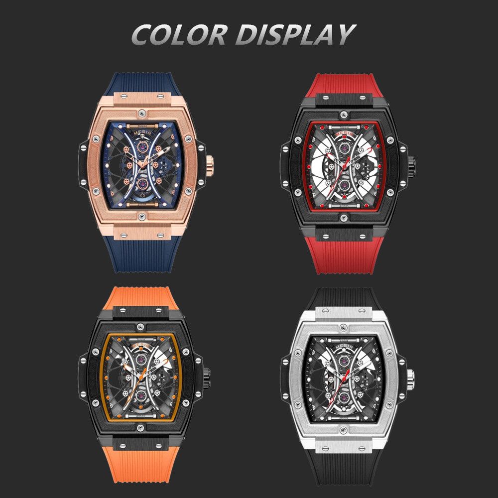 MEGIR 8109 – Reloj deportivo de cuarzo con correa de silicona