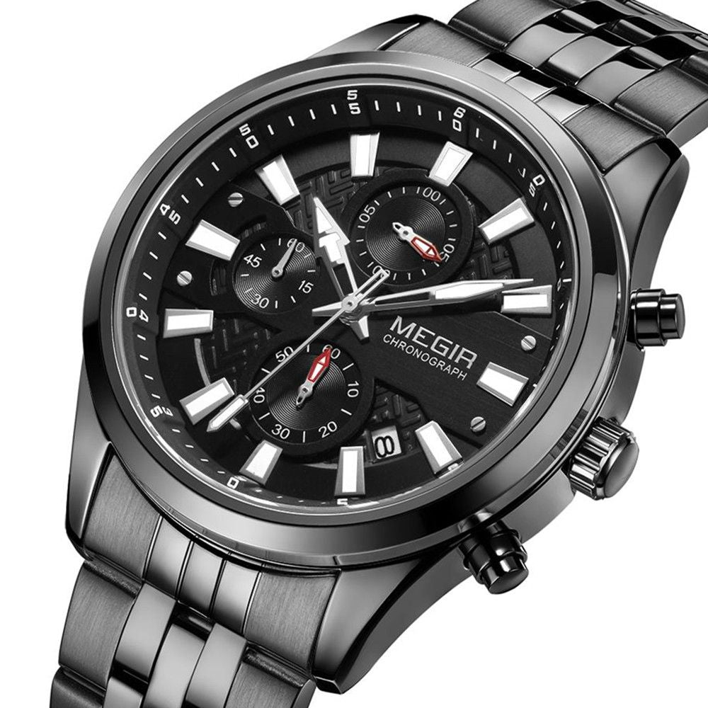 MEGIR 2154 – Reloj de cuarzo en acero