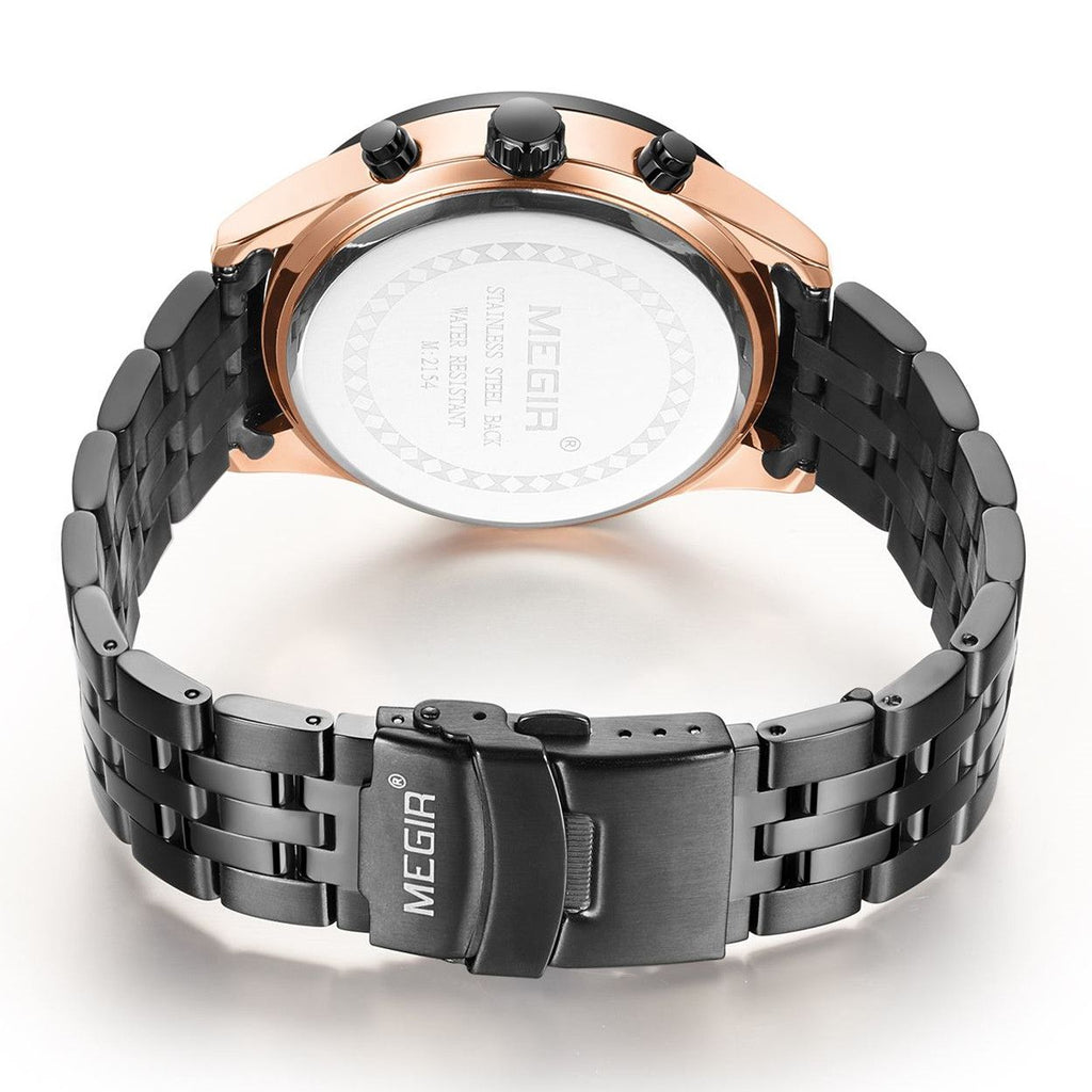 MEGIR 2154 – Reloj de cuarzo en acero