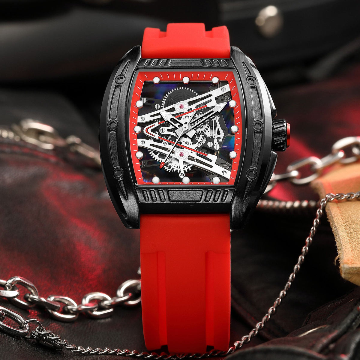 RUIMAS 338 – Reloj deportivo de cuarzo con correa de silicona