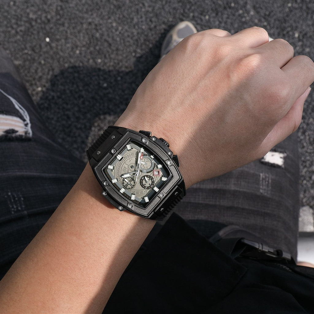 RUIMAS 333 – Reloj deportivo de cuarzo con correa de silicona