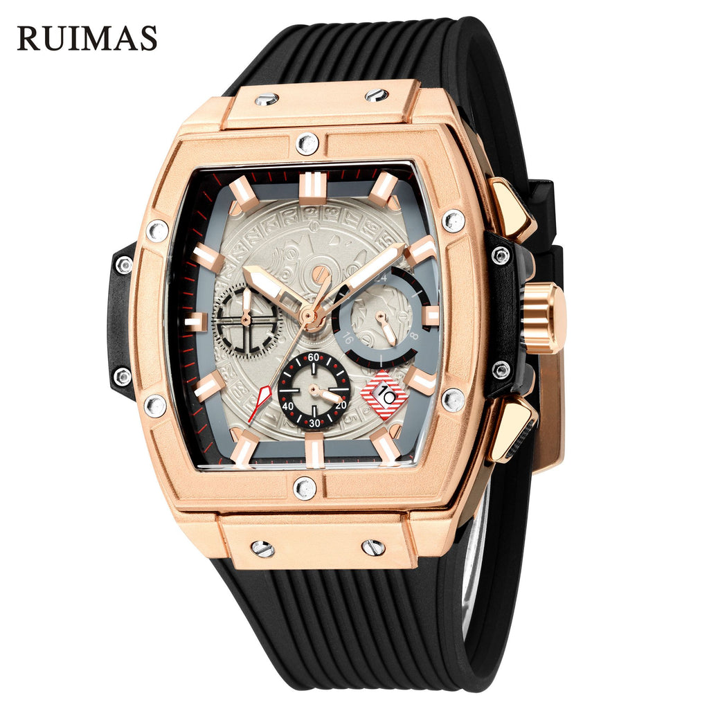 RUIMAS 333 – Reloj deportivo de cuarzo con correa de silicona